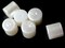 3 20mm Pearl Tube Beads Vintage Cultura Faux Plastic Pearls
